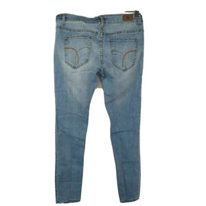 JS Premium Denim Skinny Jeans Women Size 6 Blue Light Wash Zipper Fly 5 Pocket